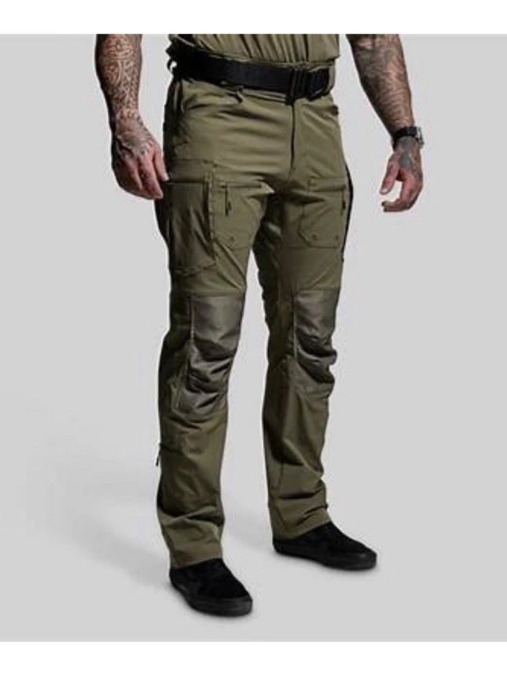 Born Primitive Men's Olive Green Tactical Cargo Pants